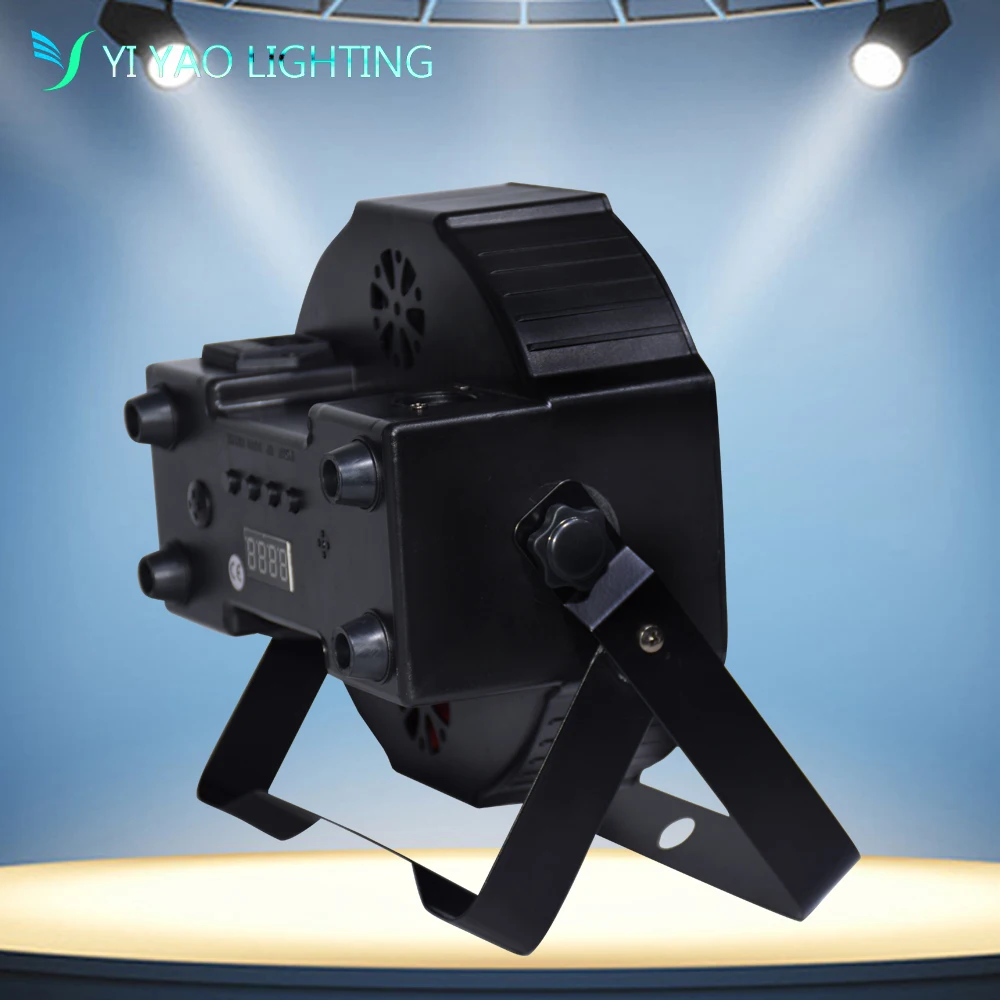 Яркий плоский светодиодный прожектор Par 7X12W RGBW с DMX512 4 в 1 сценический эффект