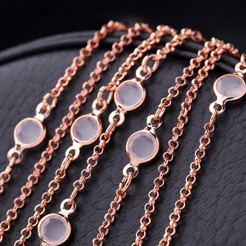 Оптовая цена повязка для волос с многослойной цепочкой розового и золотого цвета