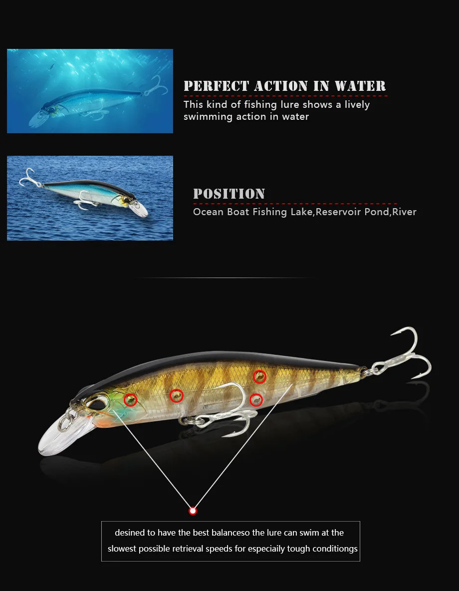 Новые 14g 10 мм Minnow приманки для ловли рыбы; много цветов; Зимние Высокое качество плавающая качели плавающая приманка рыболовные снасти воблер pesca подледной рыбалки