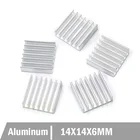 20 шт. Gdstime алюминиевый IC двухэлектродный трубчатый радиатор охлаждения Dynatron радиаторы с лентой 14x14x6 мм