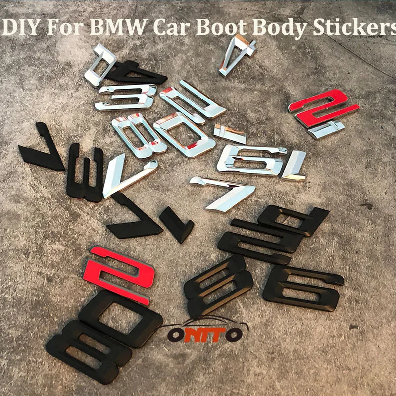 1 шт для BMW автомобиля тела наклейки сделай сам Автоматическое письмо стикер
