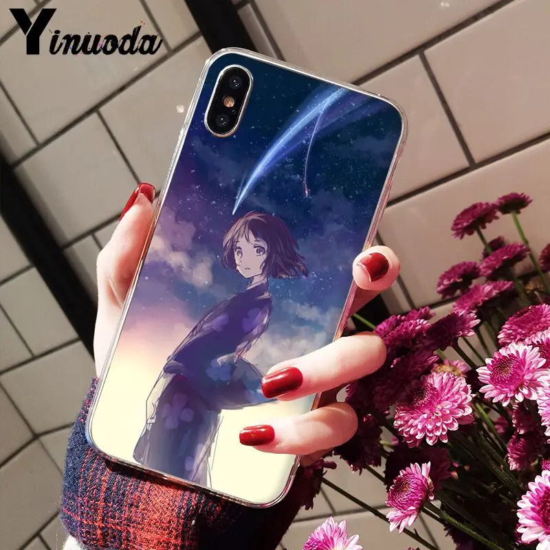 Yinuoda Kiminonawa ваше имя японского аниме DIY Роскошный Высокий протектор на конце чехол