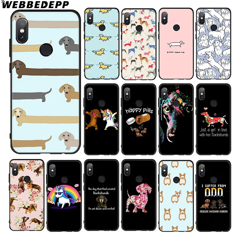 WEBBEDEPP такса Doberman мягкий чехол для собаки Xiaomi 9 8 SE 6 A1 A2 Lite MIA1 MIA2 MI8 MI6 MAX 3 POCOPHONE