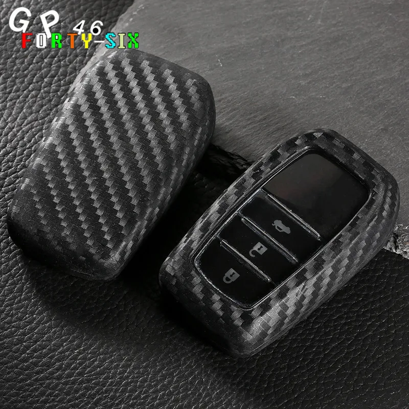 Чехол GPFORTYSIX для автомобильного ключа из углеродного волокна Toyota CROWN PRIUS COROLLA