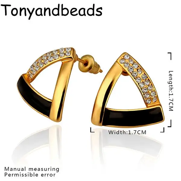 E864 WholesaleNickle Free Antiallergic18K Real Gold Plated Earrings For Women New Fashion Jewelry Shipping | Украшения и