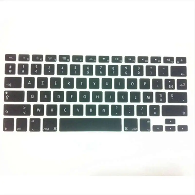 

AZERTY французский силиконовый чехол для клавиатуры США защитная пленка для Apple MacBook Pro Air с Retina 13 15 17