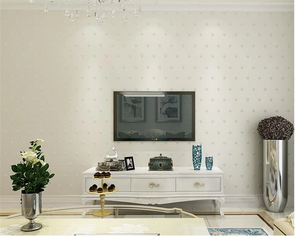 

beibehang wallpaper 3d on the wall European-style non-woven 3d living room wallpaper hotel plain dark flower wallpaper roll