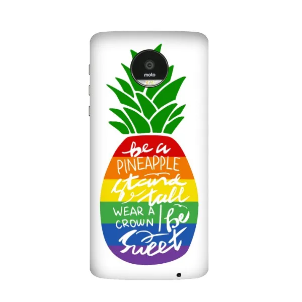 Pineapple Gay Lesbian Bisexuals LGBT Love Rainbow Flag Cases for Moto Motorola Z Z2 Force Play Magnetic Mods Cover PhoneCase | Мобильные