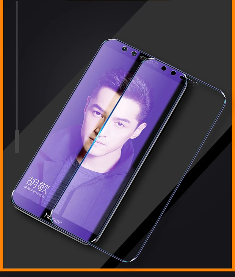 2 шт./лот, полностью закаленное стекло для huawei honor 9 Lite honor 10, защита экрана 9 H, анти-Blu-Ray стекло для huawei honor 9 lite