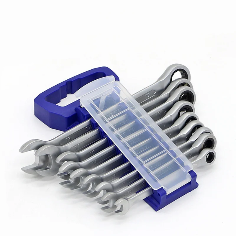 

9 шт., многофункциональный гаечный ключ с храповым механизмом