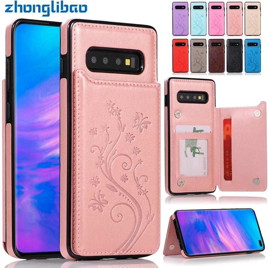 Чехол бумажник S10e для Samsung S10 S9 S8 Plus S7 Edge Note 9 8|Чехлы-портмоне| |