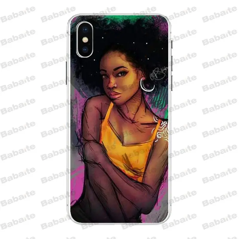 Babaite Black Girl Magic Melanin Poppin Coque Shell чехол для телефона iPhone8 7 6 6S Plus X XS XR XSMax 5 5s SE 5c11 11pro 11promax