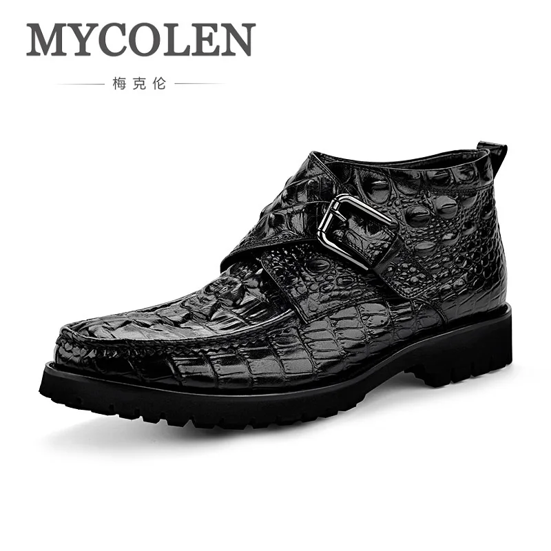 MYCOLEN/Мужская обувь из натуральной кожи свадебные модельные туфли роскошный