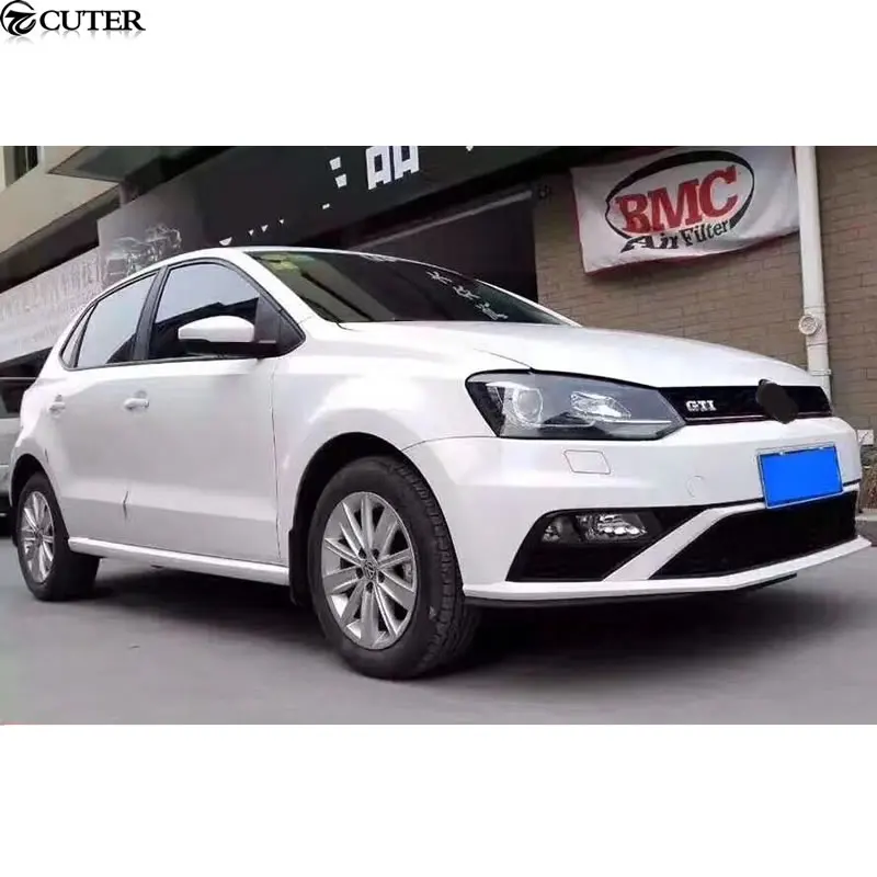 Polo GTI Style PP Неокрашенный автомобильный передний бампер задний диффузор для Volkswagen