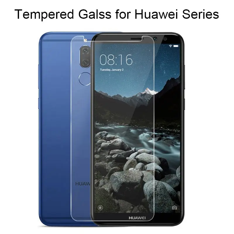 Закаленное стекло 9h для huawei Коврики 20 Pro Экран протектор Y5 Prime 2018 10 Lite 2.5D защитная