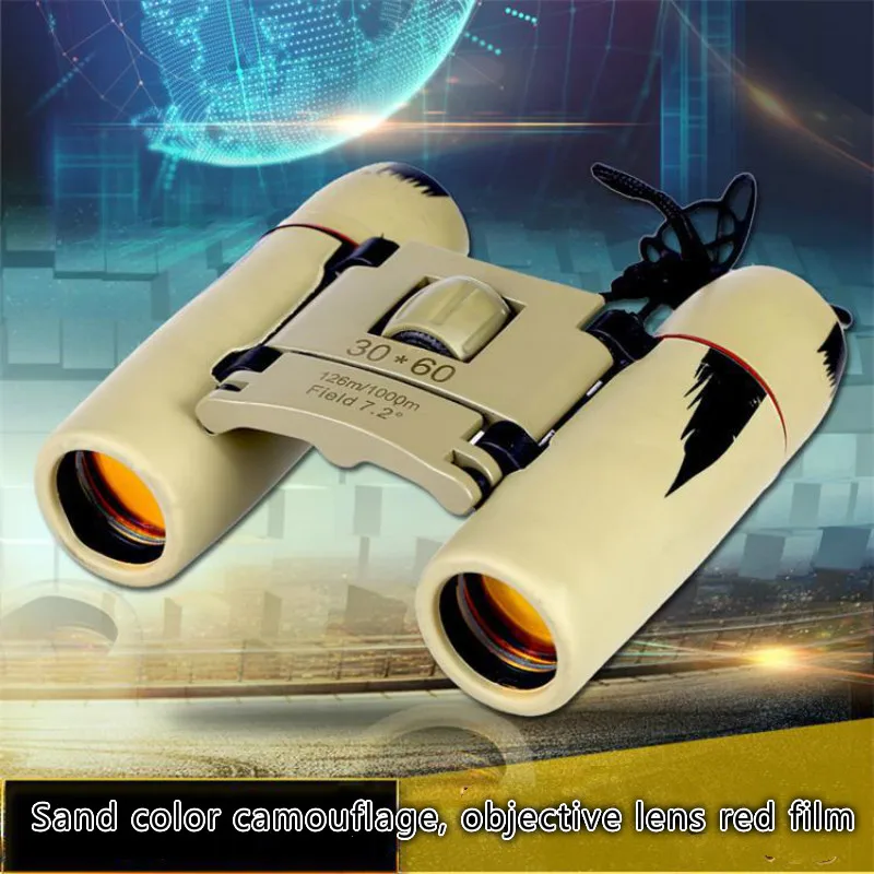 

Zoom Telescope 30x60 Folding Binoculars with Night Vision Low Light for Bird Watching Outdoor Travel Hunting Camping 1000m