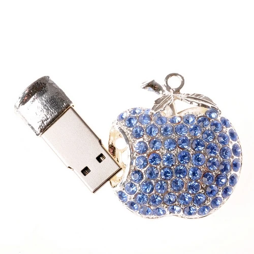 Ювелирные изделия новинки Кристалл Apple Cle USB флешки 512 Гб карта памяти 128 ГБ 16 32
