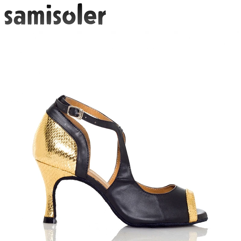Samisoler Yellow/Red New Flash Cloth Collocation Shine Ballroom Fashion Dance Women Latin Competition Shoes | Спорт и развлечения
