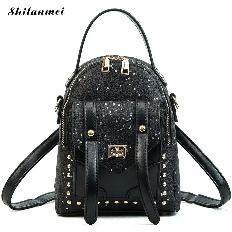 Знаменитый бренд рюкзак с блестками милые мини сумки для женщин 2019 модные