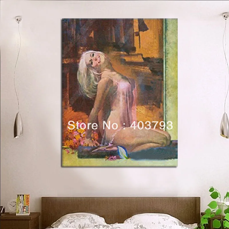 MODERN ABSTRACT OIL PAINTING CANVAS BODY ART PARIS GIRL HOME DECOR WALLART FOR LIVING ROOM | Дом и сад