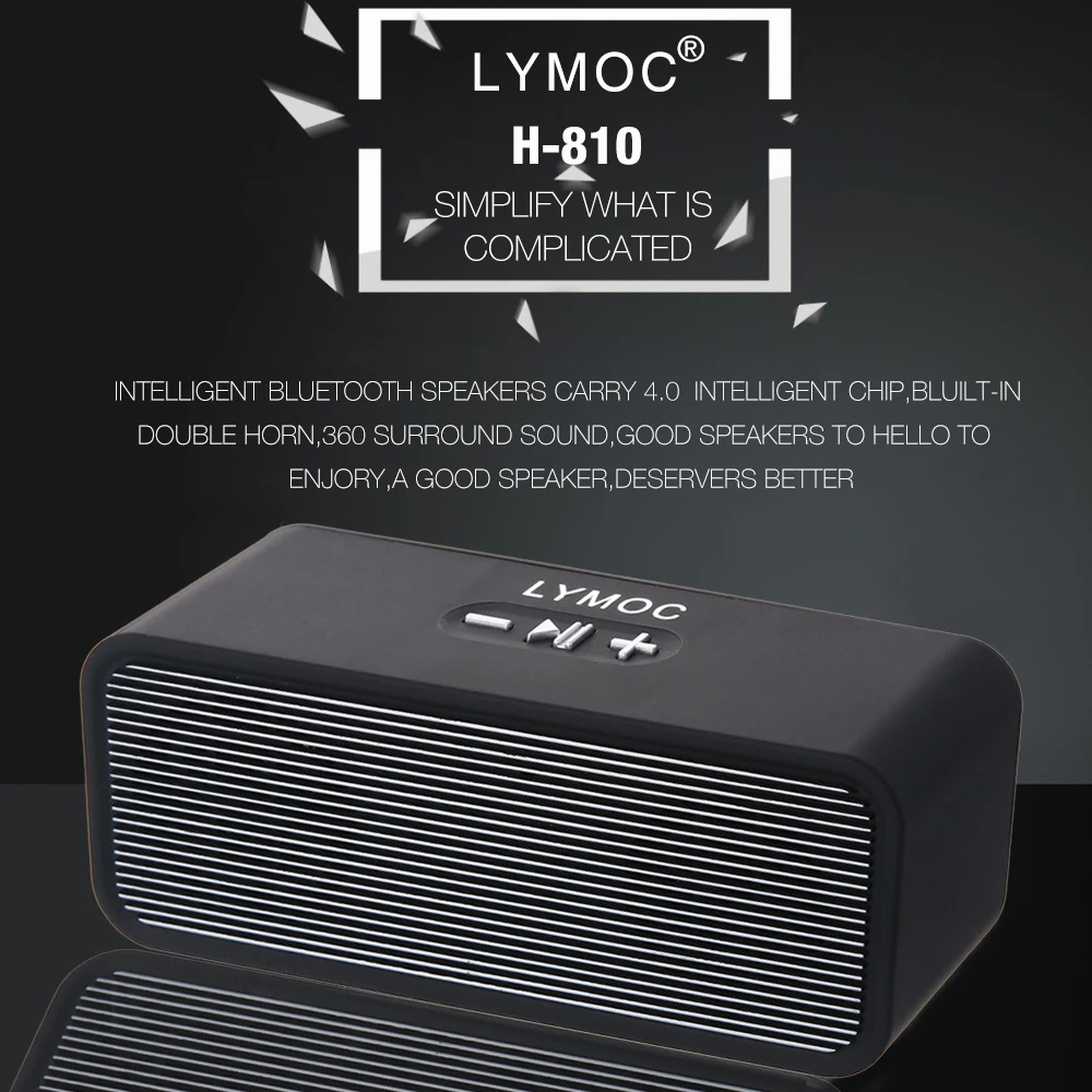 LYMOC беспроводной Bluetooth динамик s стерео мини портативный сабвуфер тяжелый бас MP3 музыка TF динамик коробка HD микрофон громкой связи для телефона