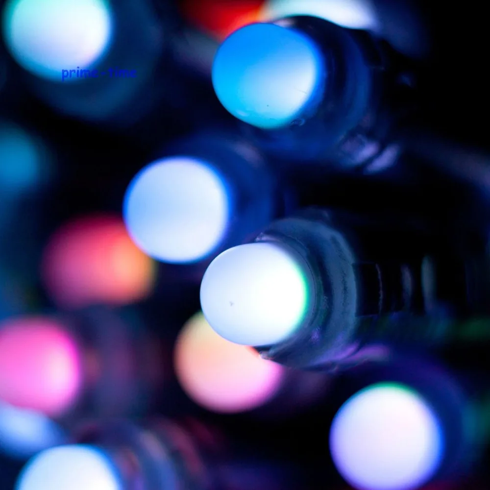 

50pcs 12mm ws2801 IC digital rgb led pixel module dc 12v full color round shape waterproof string light Free Shipping
