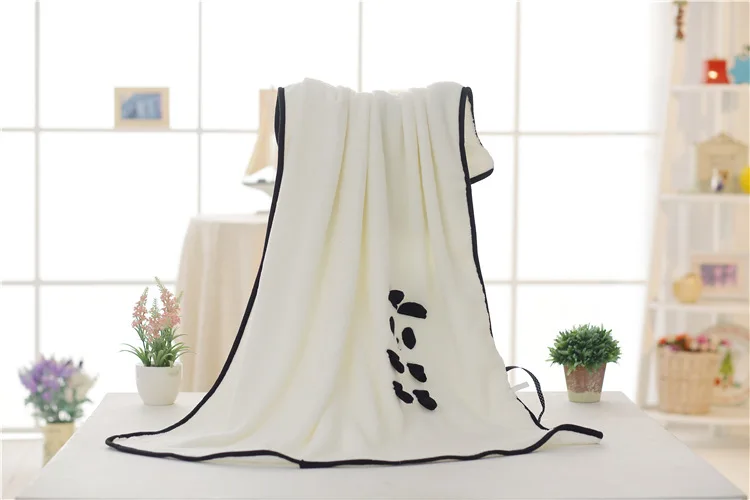 Милое животное кошка панда кролик мультфильм мягкий коралловый флис портативное