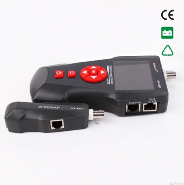 Бесплатная доставка Noyafa NF-8601A Длина Кабеля Тестер сетевой тестер wiremap для RJ45/RJ11/BNC