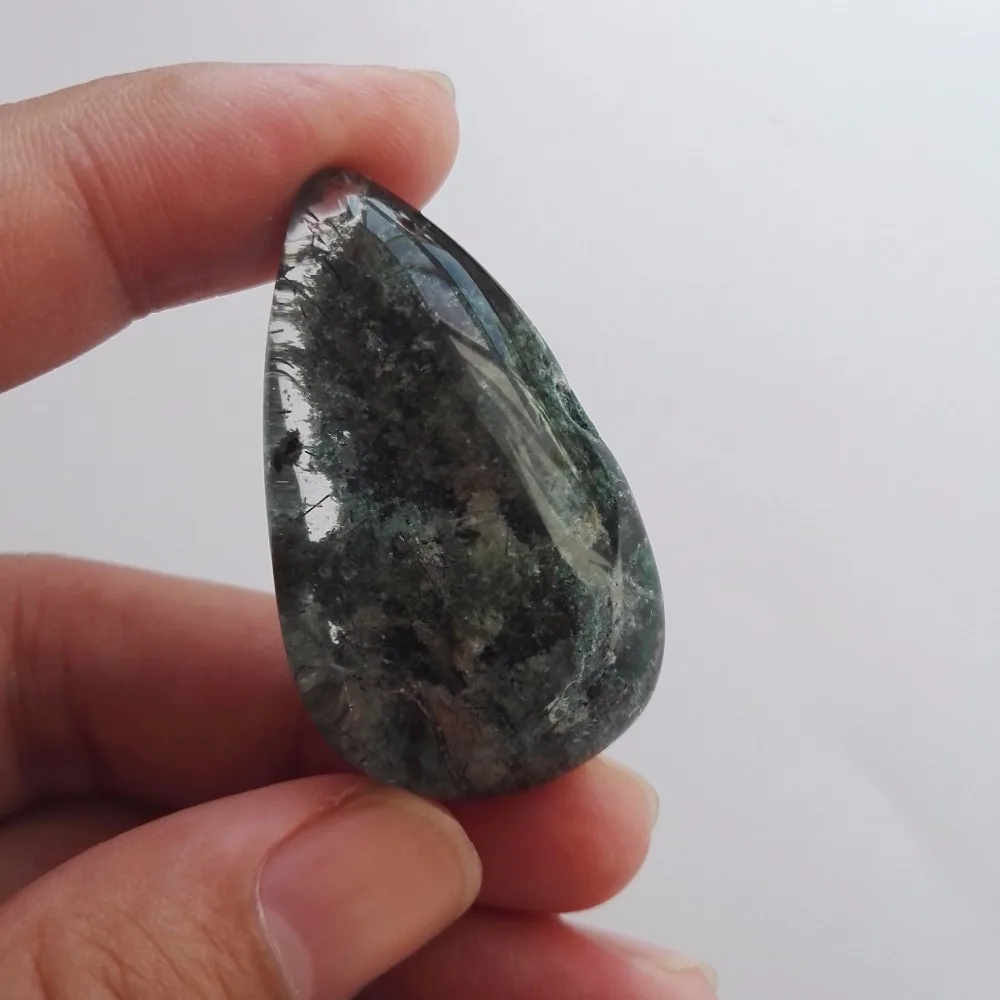 Натуральный прозрачный зеленый Phantom кварцевый кристалл кварца кулон кварц