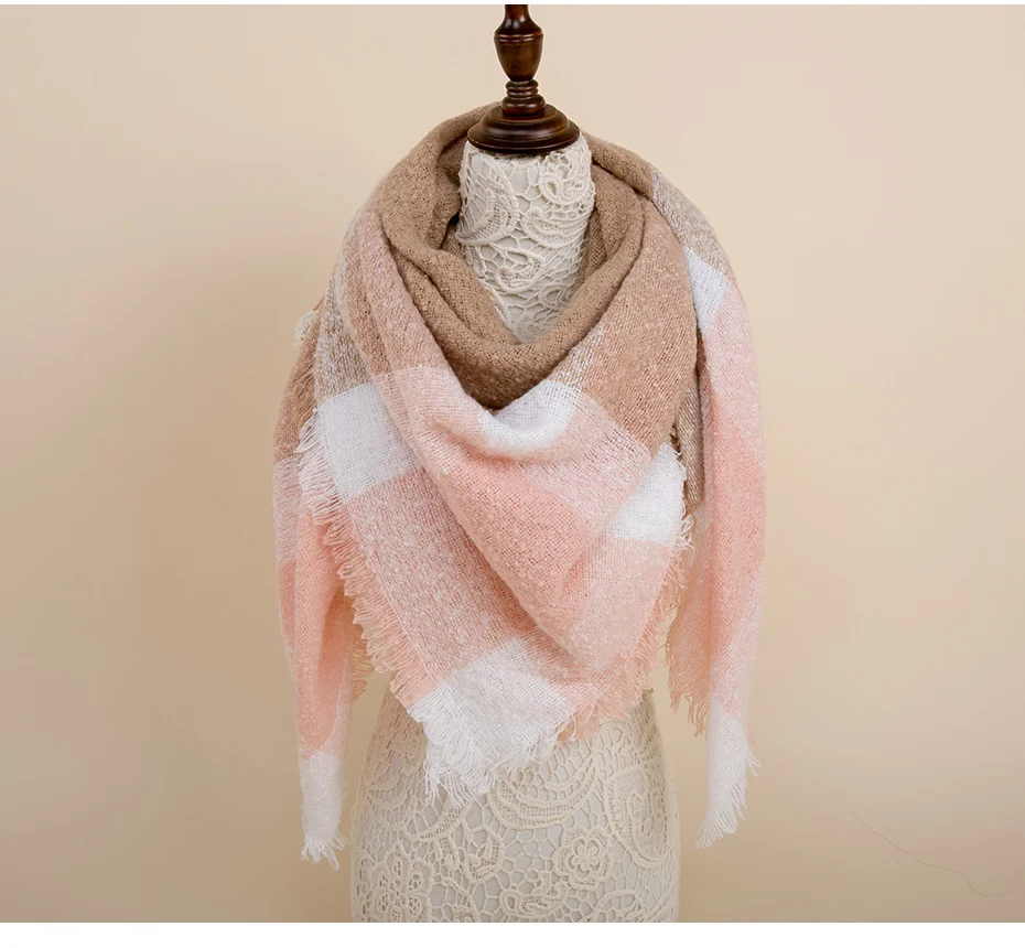 Квадратный кашемировый зимний шарф женский теплый платок Foulard Femme бандана пашминовый палантин пончо шейный платок женский шарф для дам