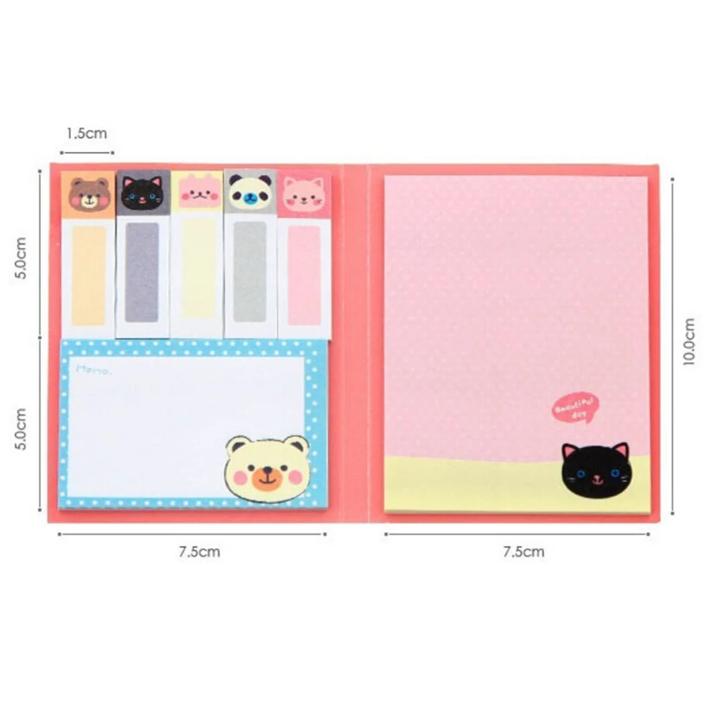 

1 pcs Creative Stationery Forest Animal Series Cute Paper Memo Pad Sticker Post Sticky Notes Notepad School Office Supplies