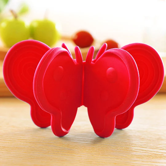 

4PCS/LOT Creative Butterfly Kitchen Insulated Against Hot Bowl Pad