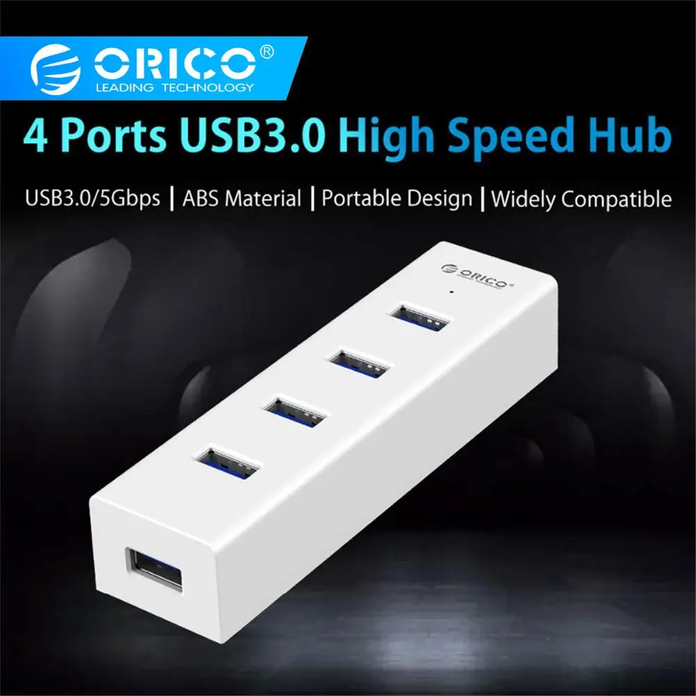 ORICO H4013 U3 ABS 4 порта Высокоскоростной USB 3 0 концентратор для Apple Macbook Air ноутбука ПК