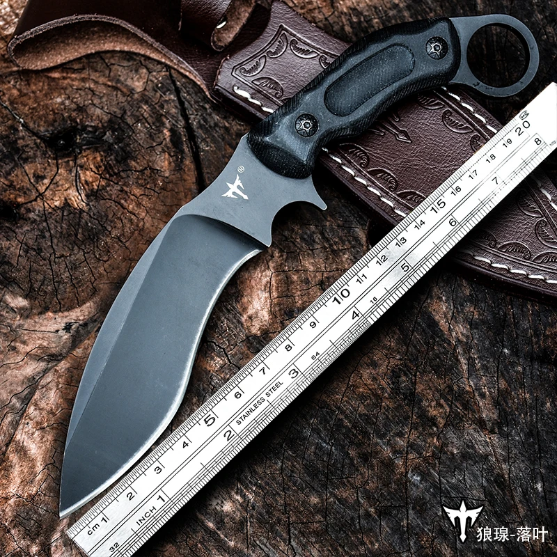 

Voltron Outdoor machete straight knife special battle high hardness knives wild survival carry-on self-defense military knife