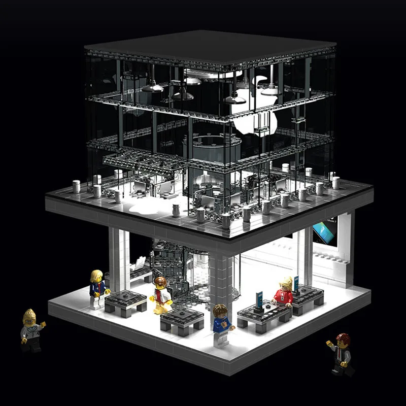 DHL SEMBO SD6900 1116 шт. Creator City светодиодный вариант уличный вид Apple Store строительные блоки наборы кирпичи классическая модель детские игрушки