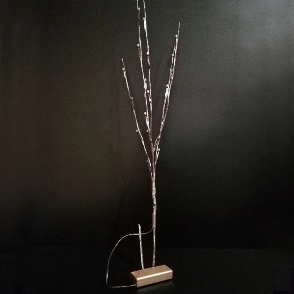 20 светодиодный ветви свет Батарея солнечные Фея Декоративные светильники ночник