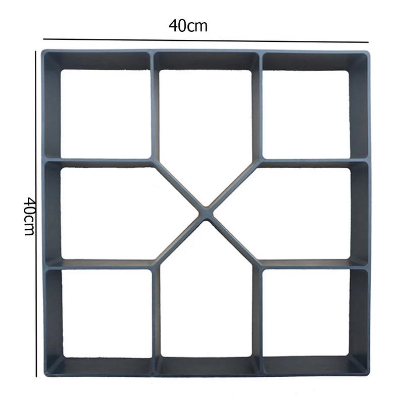 Square 2 Садовые формы для керамической плитки, садовая дорожка, бетонная форма, сделай сам, вручную мощение цемента, кирпича, камня, сада, дома, дороги, бетонные формы - Цвет: Square 2