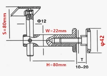 2 шт./лот 304 # Нержавеющая сталь перила Стекло/Настенные Кронштейны кронштейн с