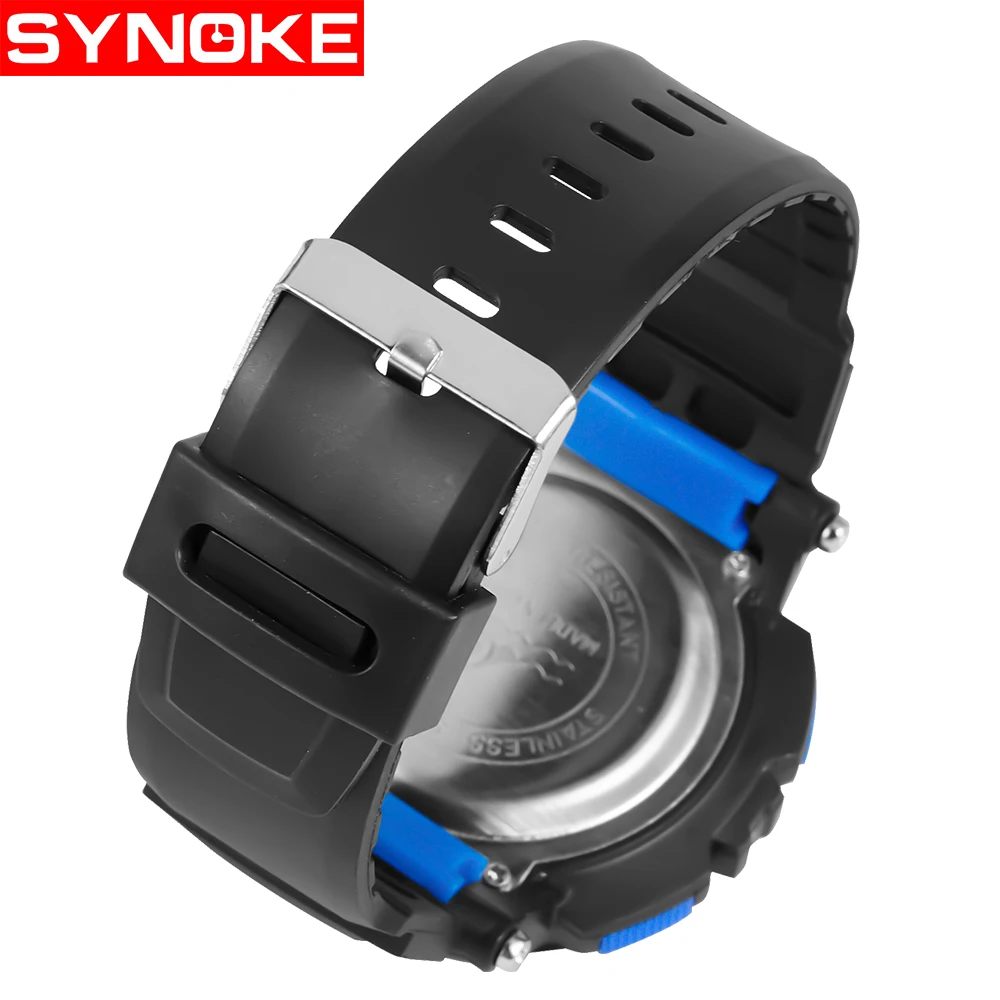 SYNOKE Новый Молодежный Спортивный Повседневное Мода цифровые часы Для мужчин