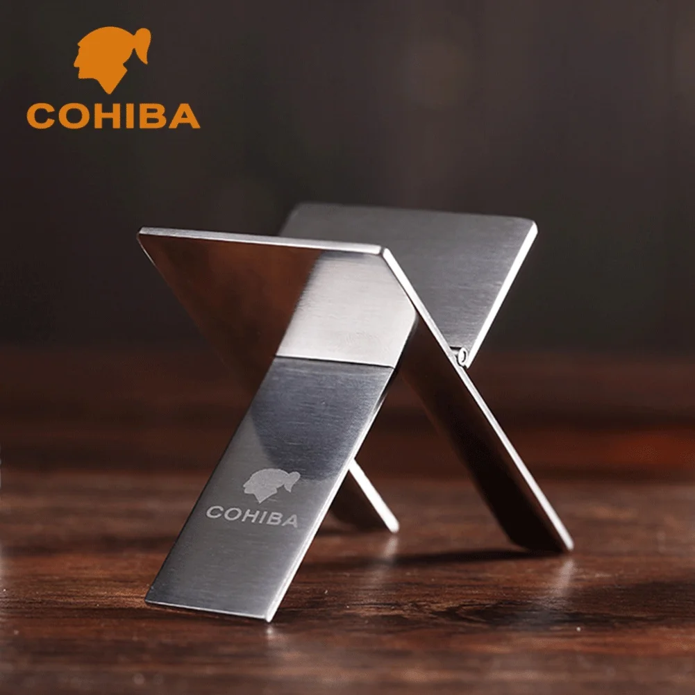Складная пепельница COHIBA из нержавеющей стали держатель для сигарет подставка
