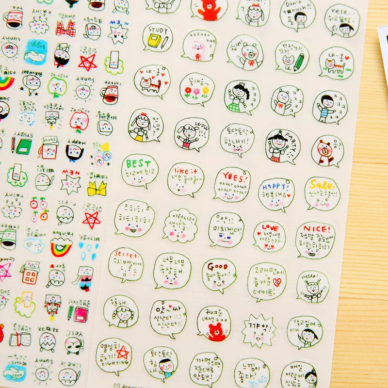 Набор прозрачных стикеров 6 листов в упаковке|sticker transparent|sticker oraclesticker book |