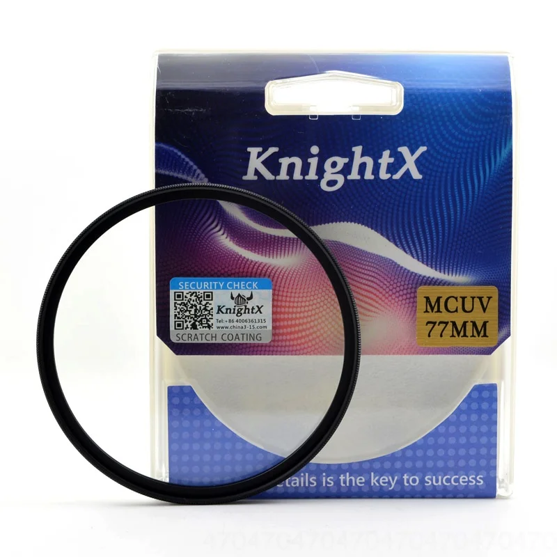 KnightX HD MCUV UV 49 52 55 58 62 67 72 77 mm Camera Lens Filter For canon eos sony nikon accessories 500d 2000d 60d d600 photo - Color: MCUV