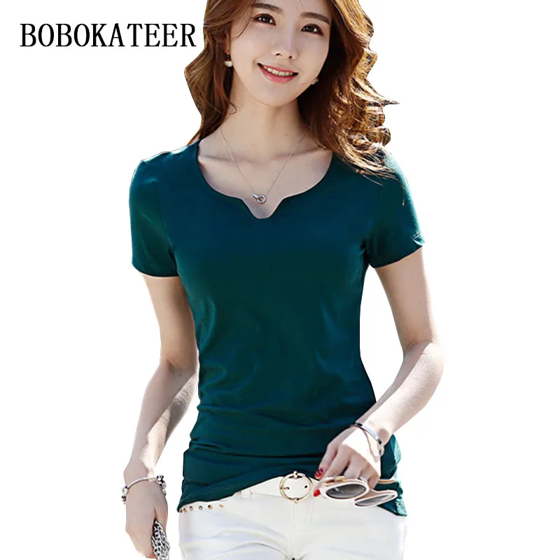 BOBOKATEER летняя футболка женская femme ropa mujer verano 2021 топы с короткими рукавами из