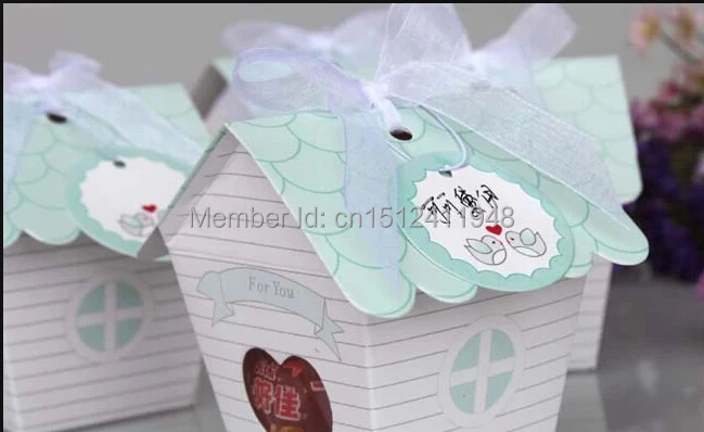 50 шт Мини любовное гнездышко Птичий дом Baby Shower коробка конфет коробки для Коробки