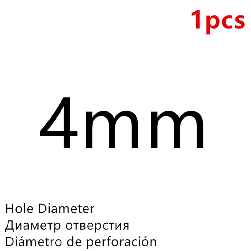 Black 4mm - 1Pcs Высокое Качество Дырокол для пробивки отверстий в коже Круглый стальной кожаный дырокол 1 мм-25 мм металлические прокладки пластиковые резиновые инструменты - Цвет: Black 4mm - 1Pcs