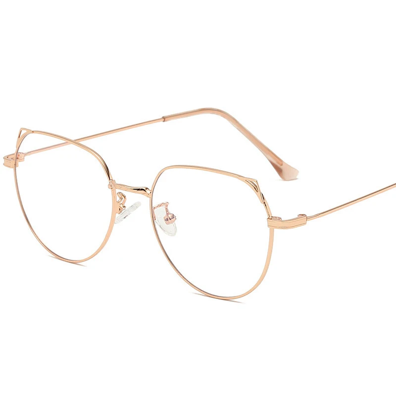 Big Frame Metal Women Prescription Glasses Vintage Transparent Myopia Spectacles Ultralight Optical Clear Reading Eyeglasses 618 |