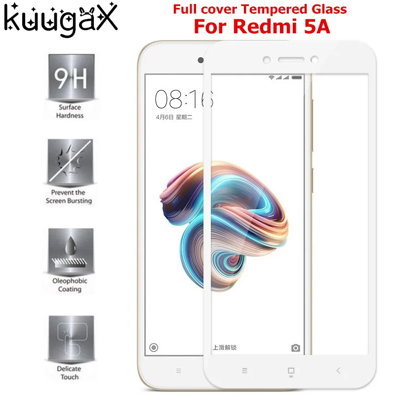 Защитная пленка для экрана закаленное стекло Xiaomi Redmi 5A 5 дюймов 9 H смартфон черный