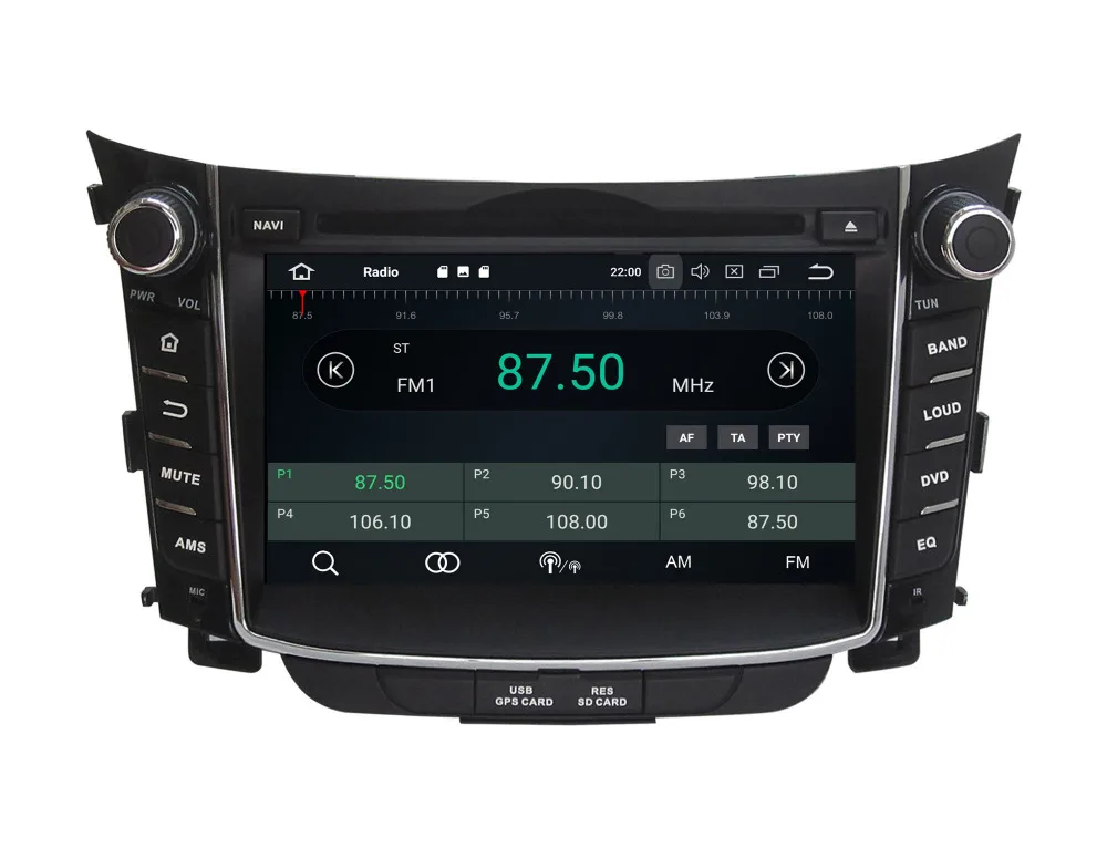 Восьмиядерный 4G ram Android 9,0 автомобильный DVD gps навигатор для HYUNDAI I30 2011 2012 2013 Автомобильный Радио Стерео Bluetooth wifi 4G