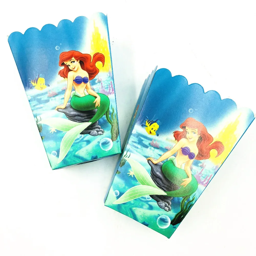 Русалочка попкорн пользу Сумки для День рождения украшения идеи Русалка