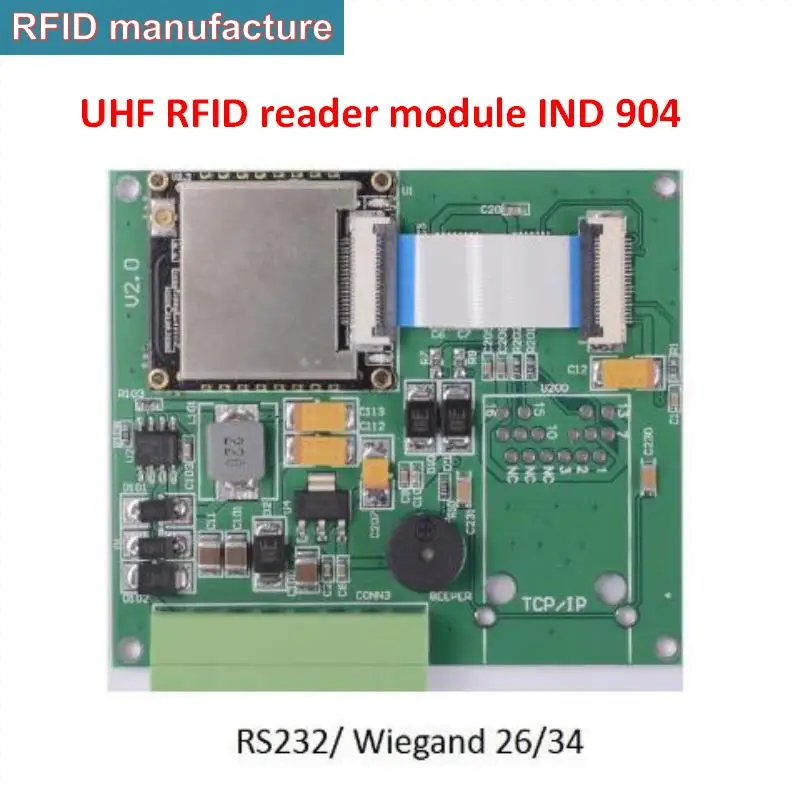 Модуль считывания UHF RFID RS232 USB интерфейс работает с 2dbi керамической антенной